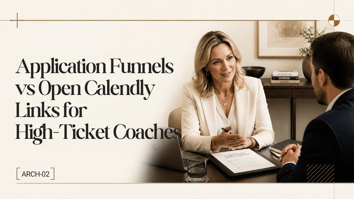 Application Funnels vs Open Calendly Links: Protecting High-Ticket Authority