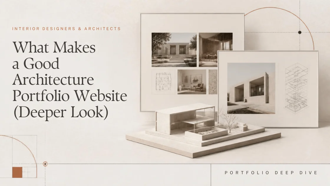 What Makes a Good Architecture Portfolio Website: Drawings, Sequence, and the Institutional Buyer