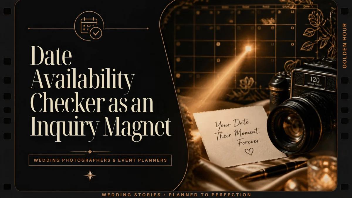 Date Availability Checker: The Interactive Lead Magnet for Wedding Vendors