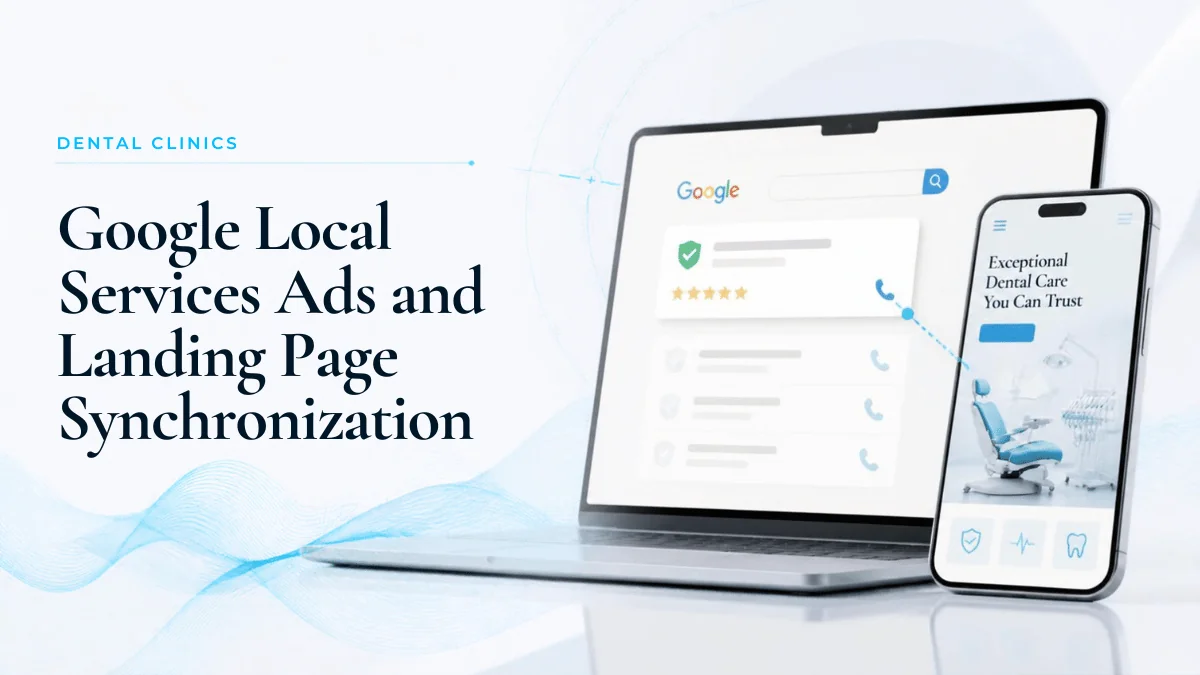 Google Local Services Ads and Landing Page Synchronization for Clinics