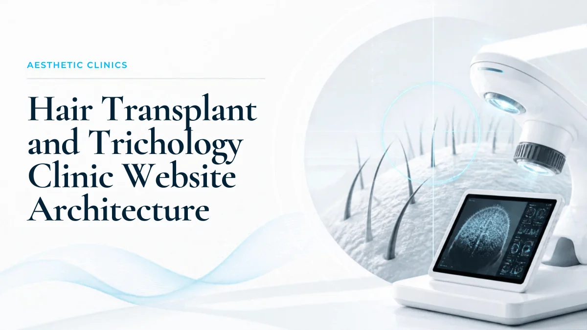 Hair Transplant and Trichology Clinic Website Architecture: Building High-Ticket Authority