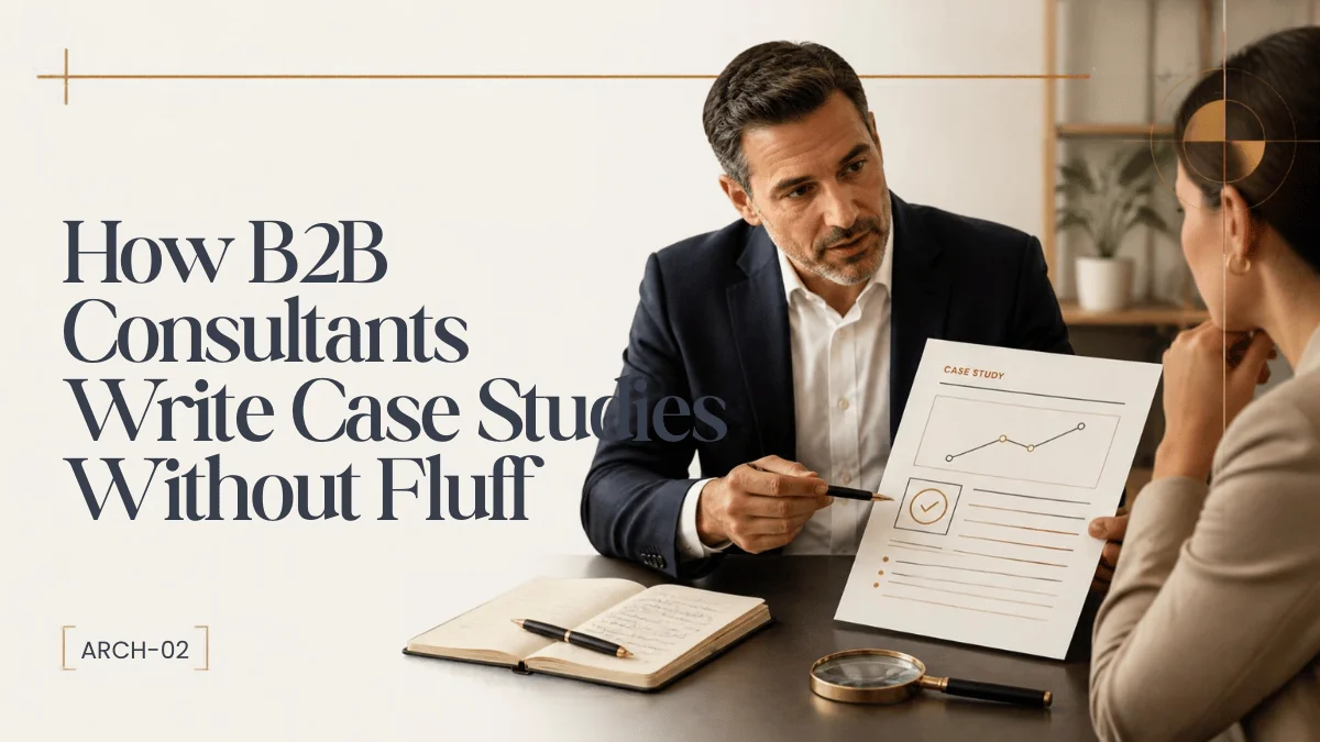 How B2B Consultants Write Case Studies Without Fluff: Demonstrating Real ROI