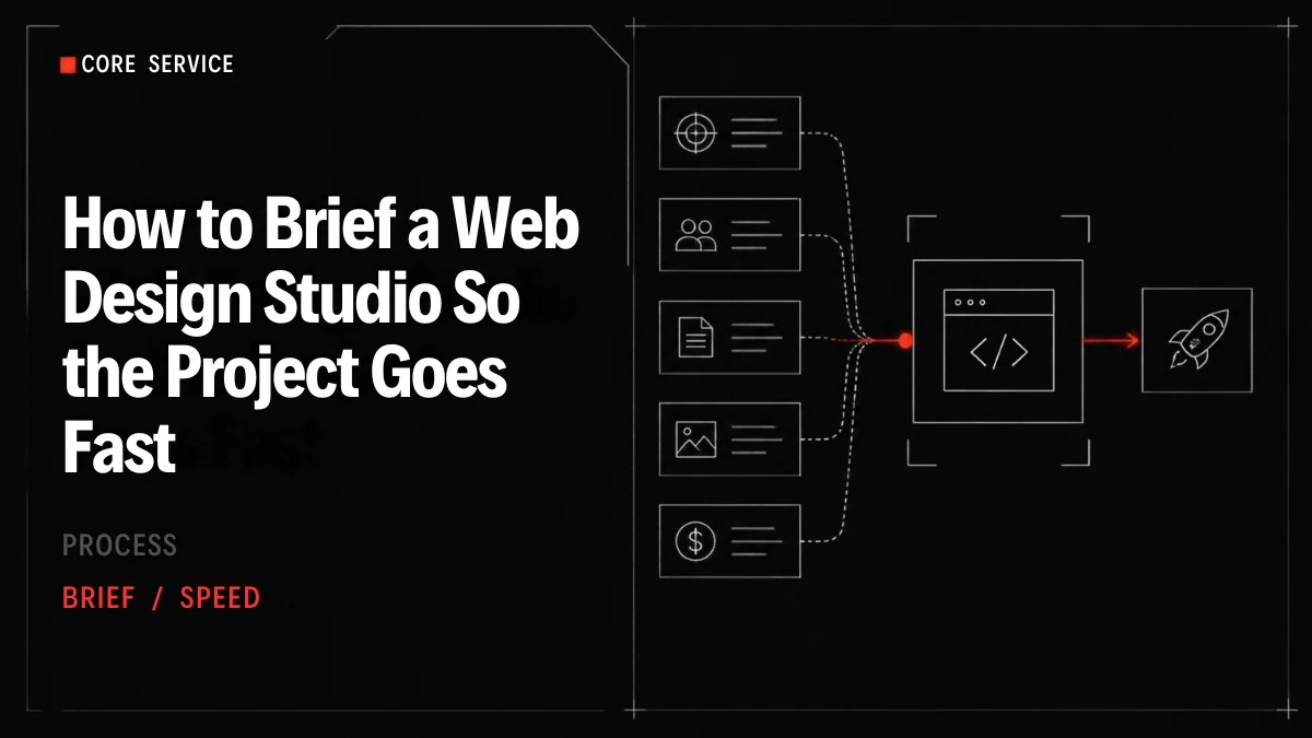 How to Brief a Web Design Studio So the Project Actually Goes Fast