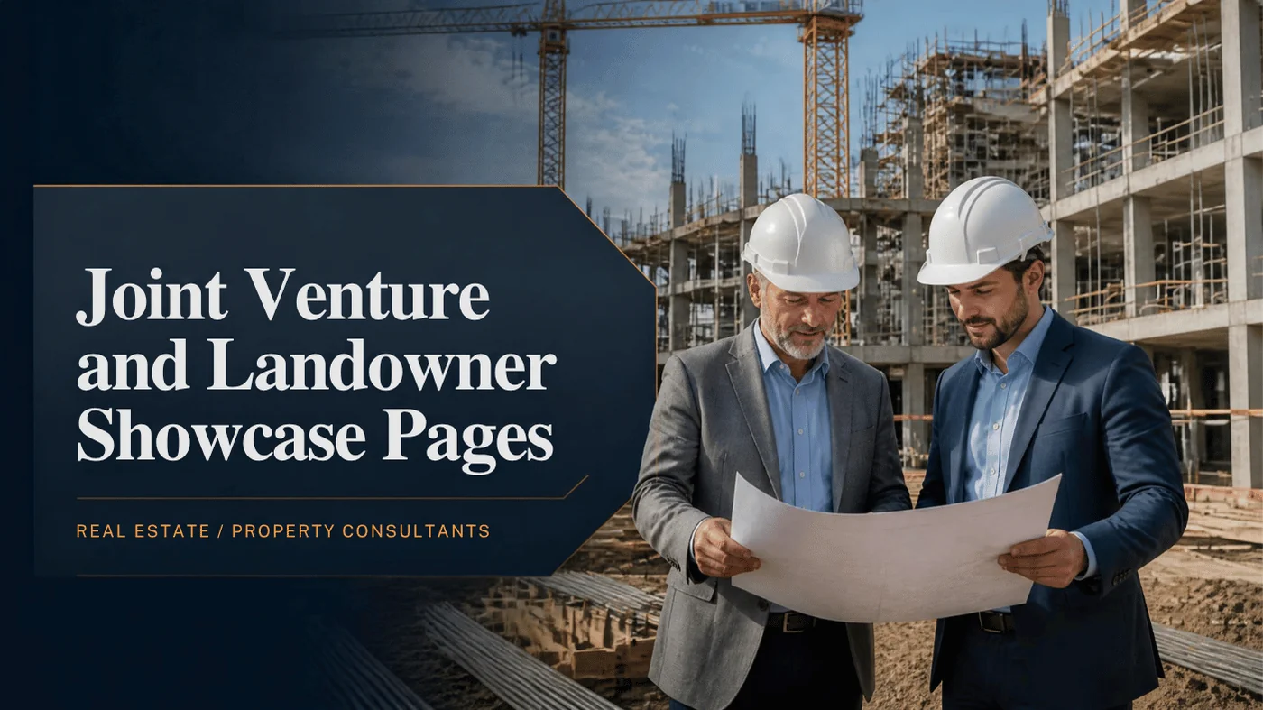 Joint Venture & Landowner Showcase Pages: Securing Prime Development Land