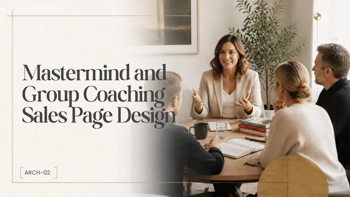 Mastermind and Group Coaching Sales Page Design: Transitioning from 1:1 to Scale