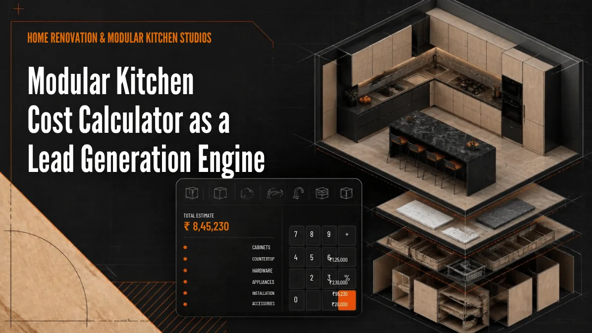 Modular Kitchen Cost Calculator: The Interactive Inbound Lead Engine
