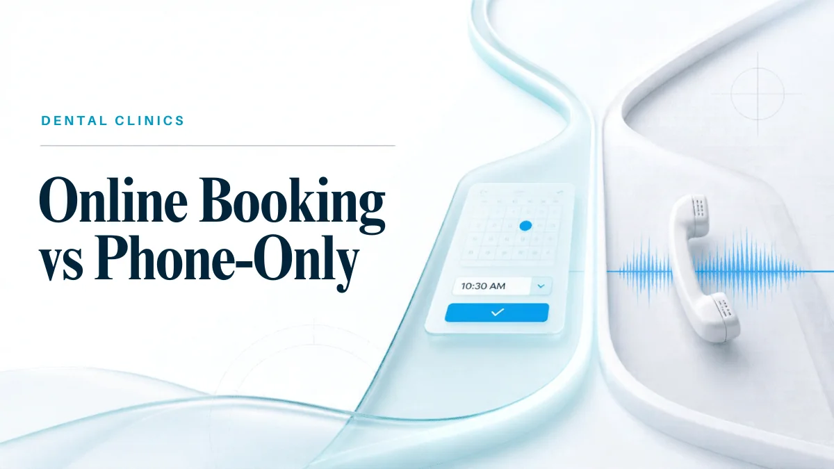 Online Booking vs Phone-Only: What Actually Reduces No-Shows for Small Clinics