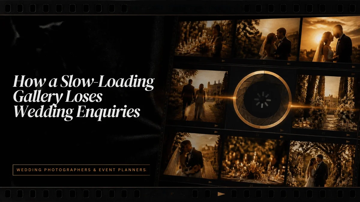 How a Slow-Loading Photo Gallery Quietly Loses Wedding Enquiries
