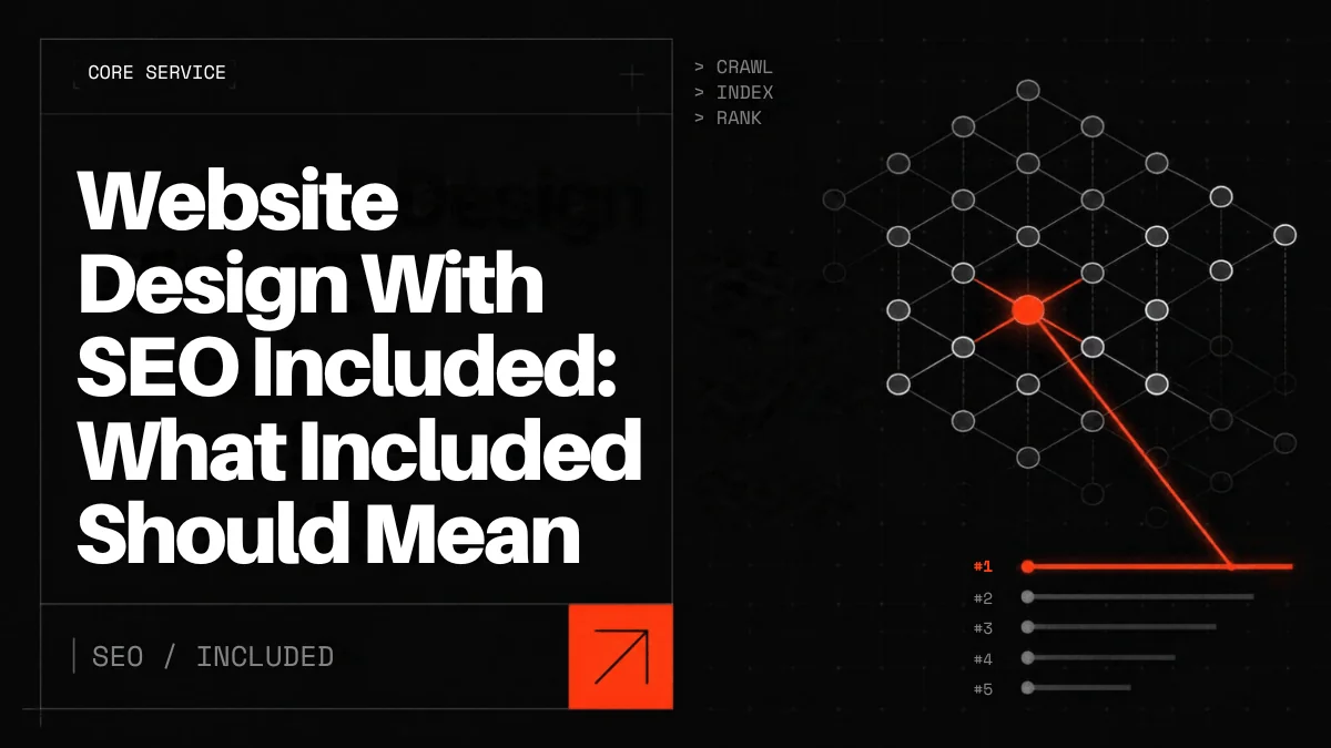Website Design With SEO Included: What 'Included' Should Actually Mean