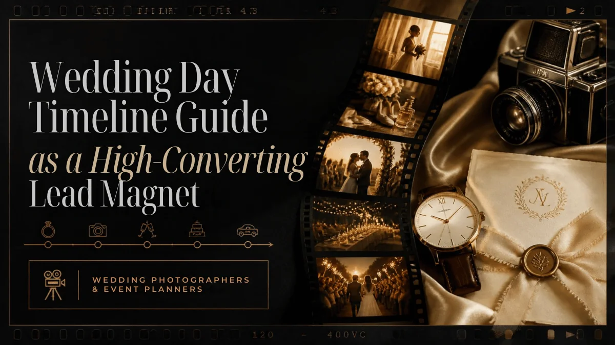 Wedding Day Timeline Guide: The Lead Magnet That Captures Early-Stage Couples