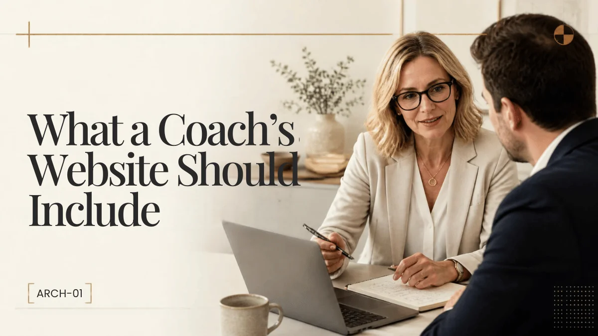 What a Coach's Website Should Include to Convert LinkedIn Visitors Into Booked Calls
