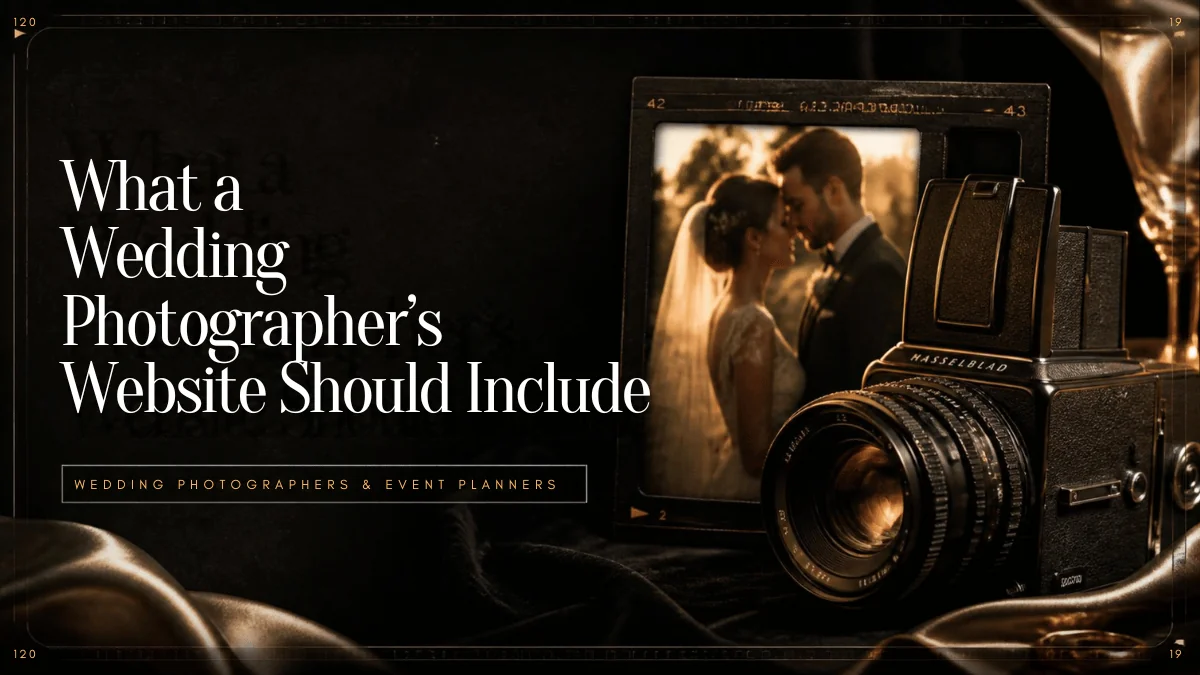 What a Wedding Photographer's Website Should Include to Get More Bookings