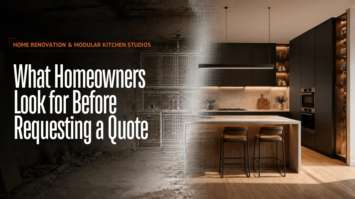 What Homeowners Look for on a Modular Kitchen Studio's Website Before Requesting a Quote