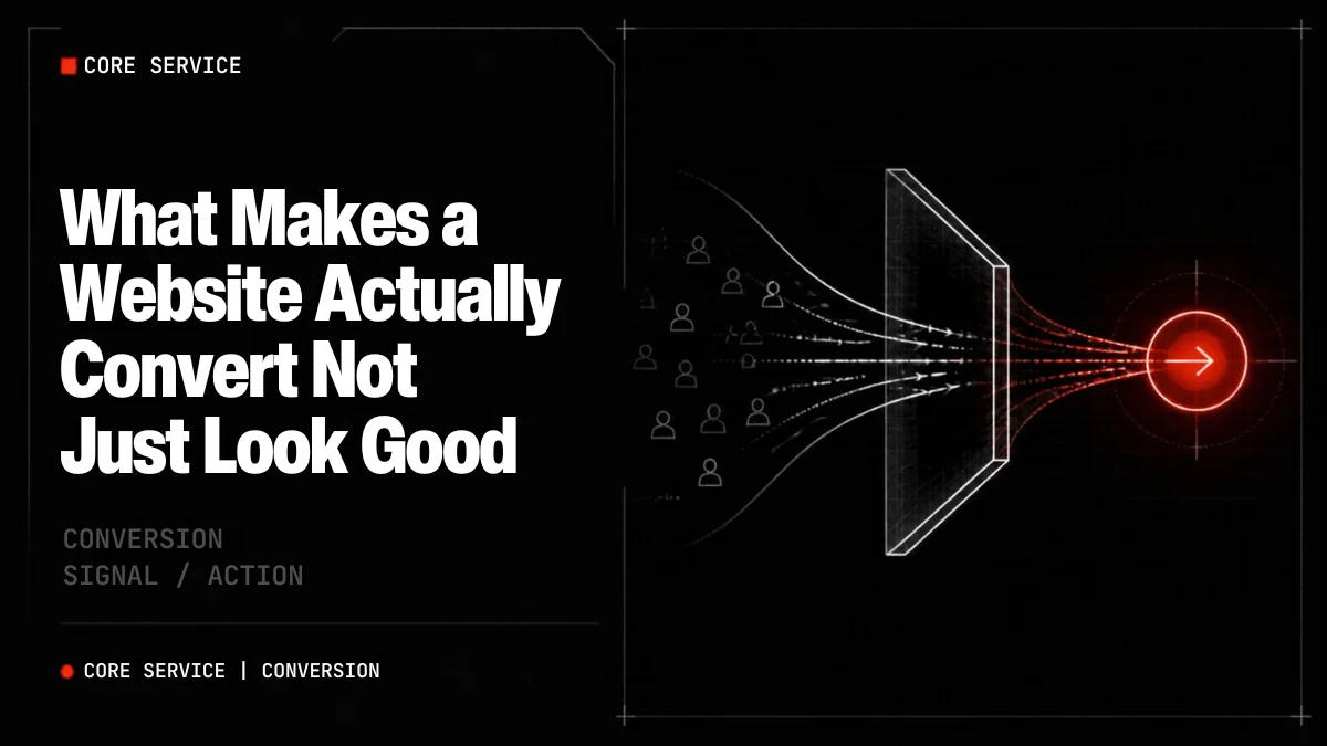 What Makes a Website Actually Convert, Not Just Look Good