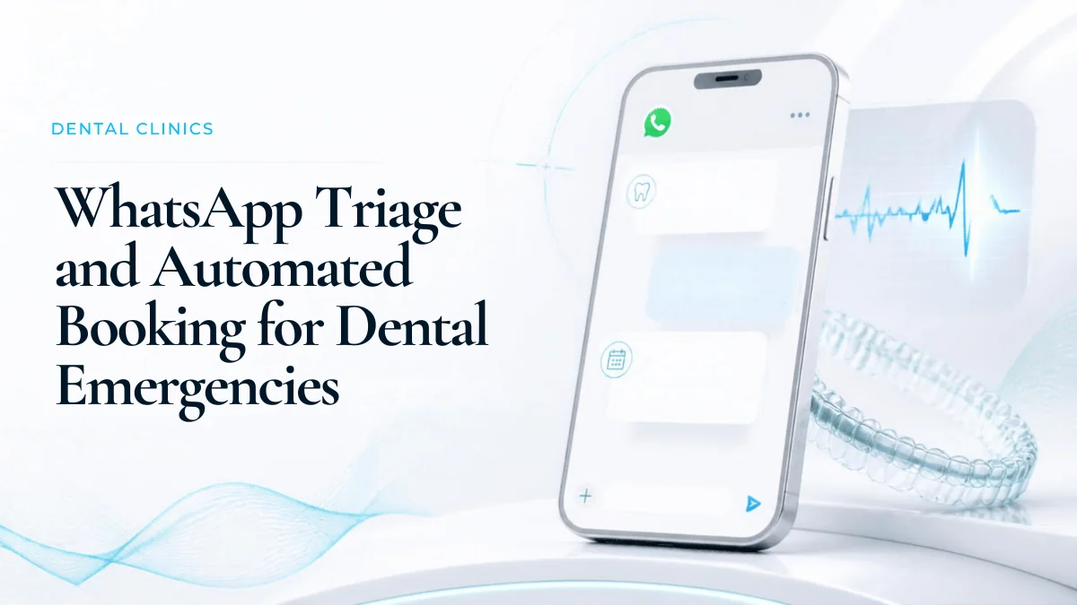 WhatsApp Triage and Automated Booking: Capturing Dental Emergencies