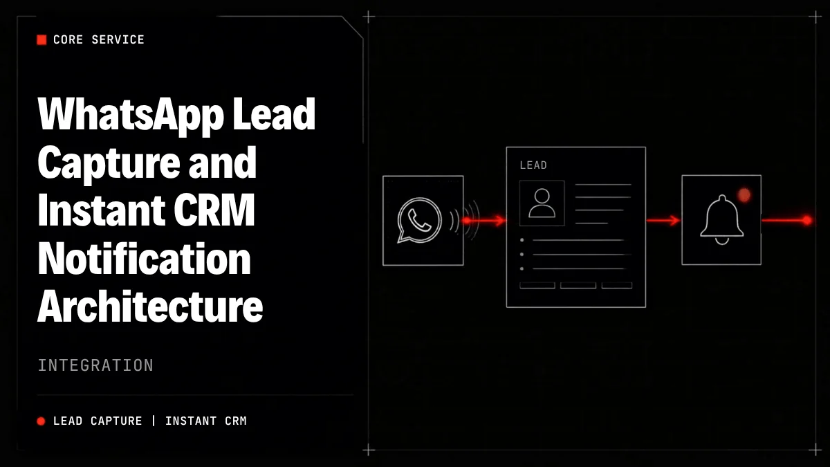 WhatsApp Lead Capture and Instant CRM Architecture: The 5-Minute Lead Rule