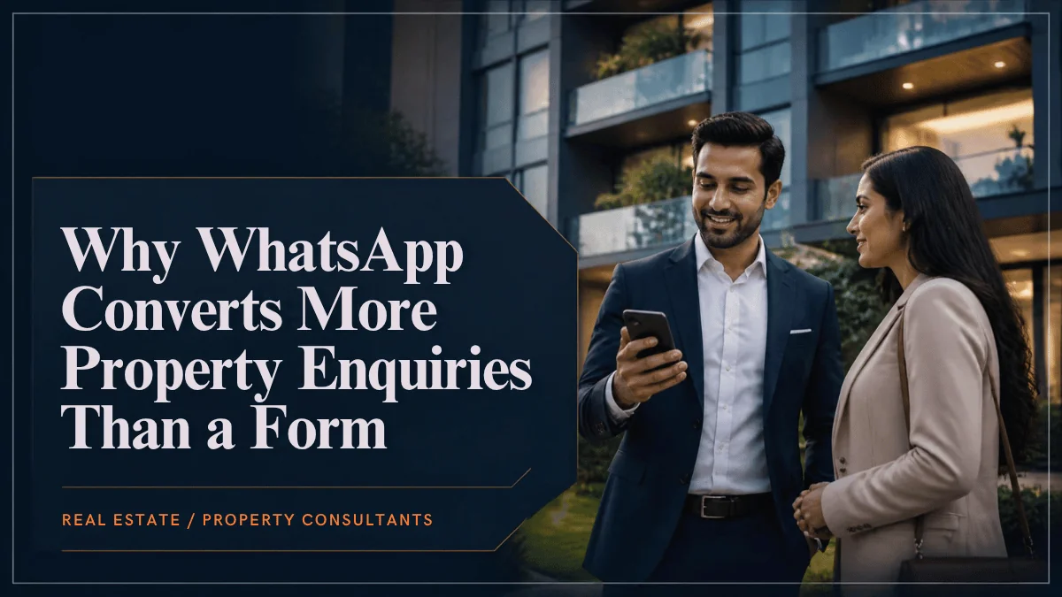 Why WhatsApp Click-to-Chat Converts More Property Enquiries Than a Contact Form Alone